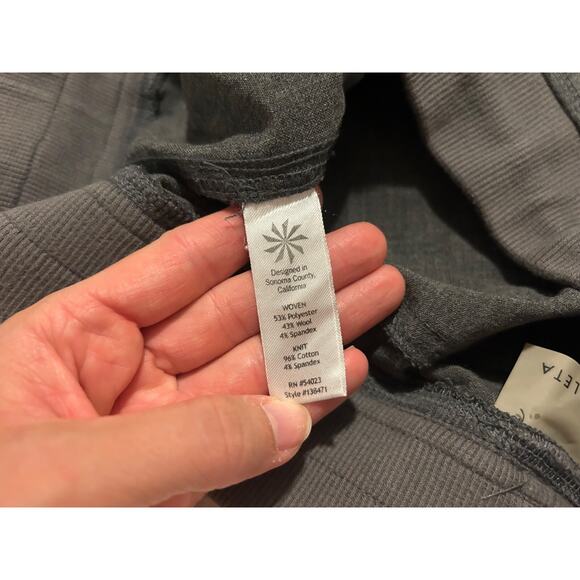 Athleta Wool City Joggers Charcoal Heather Gray Drawstring Pants Women's Size 4 - Picture 6 of 10